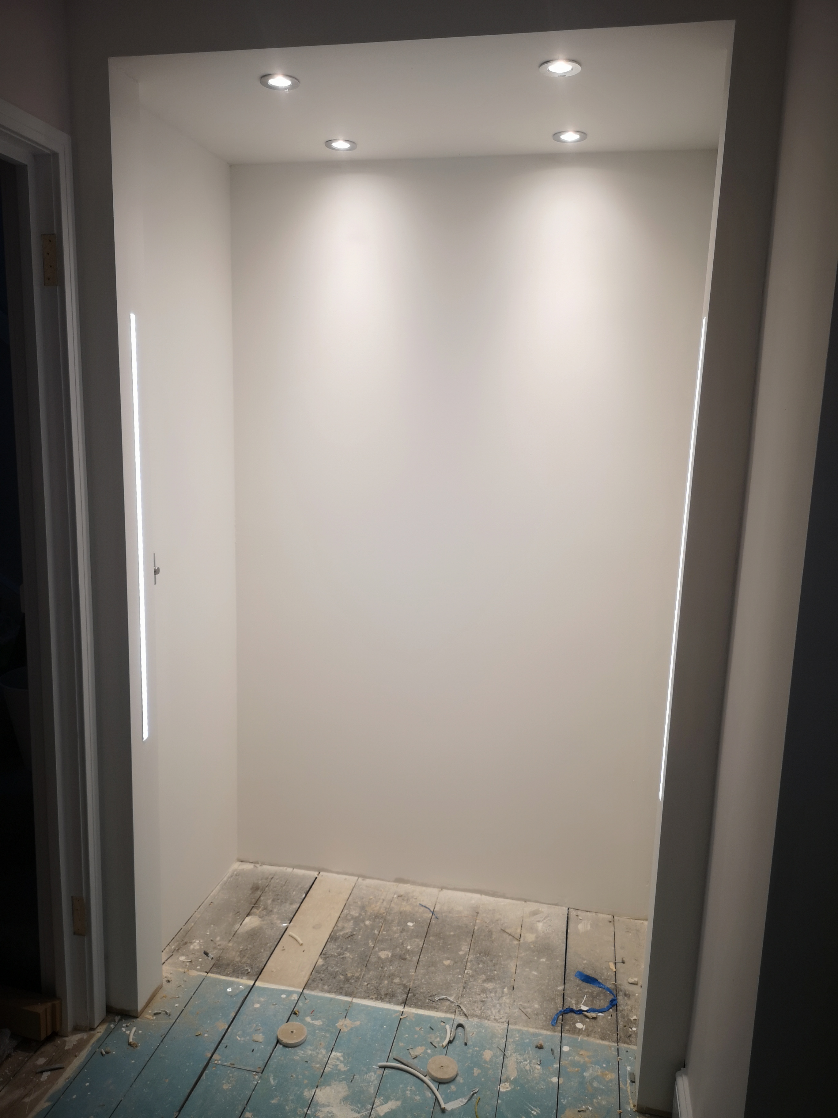 Wardrobe lighting installation in Hoddesdon