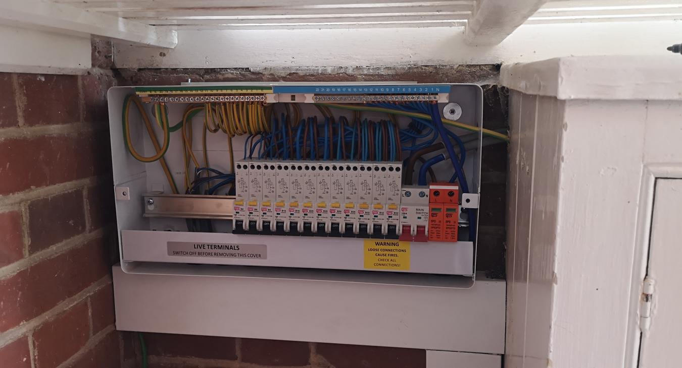 Full Rewire we carried out in Old Harlow