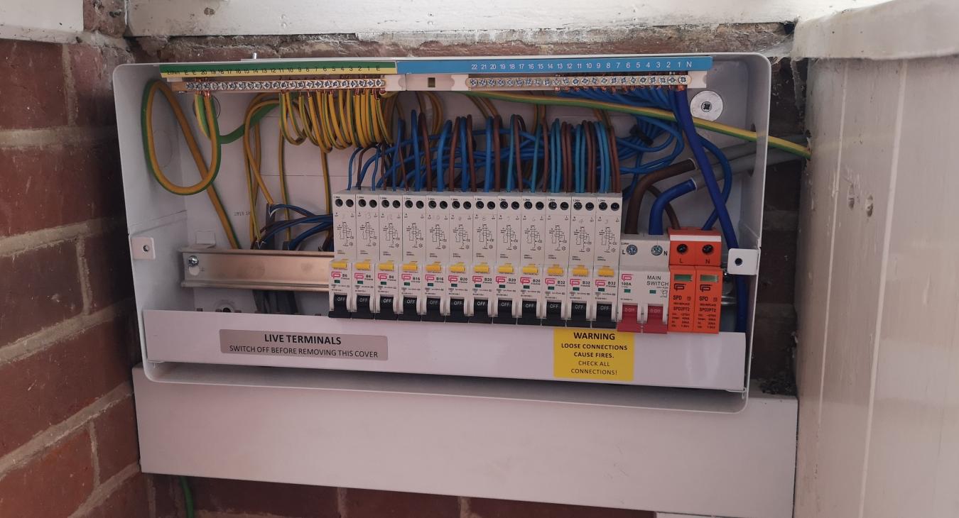 Full Rewire we carried out in Old Harlow