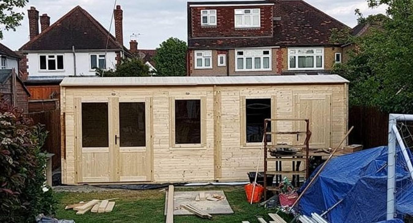 Seamless cable management with PVC conduit, ensuring a clutter-free and visually appealing interior in the summerhouse